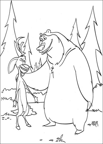 Boog And Elliot Are Friends Coloring Page